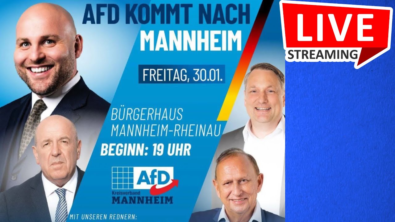 Wahlkampf 2026 Frohnmaier LIVE in Mannheim! AfD Baden-Württemberg