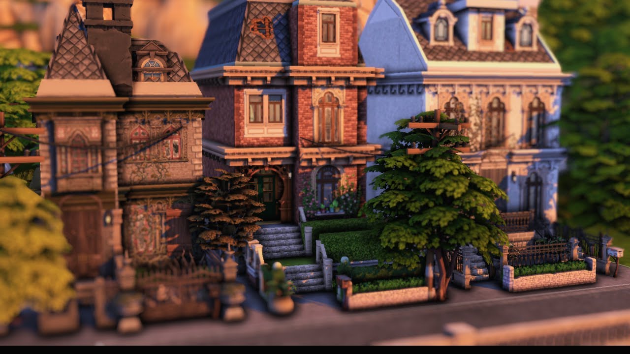 RAVENWOOD TOWNHOUSES | Sims 4 Life and Death | The Sims 4 Speed Build