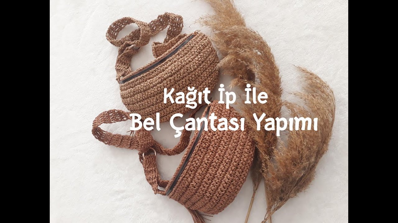 Kağıt İp İle Bel Çantası Yapımı - 2