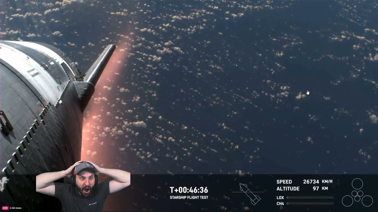 STARSHIP IFT-3 RE-ENTRY ATTEMPT!