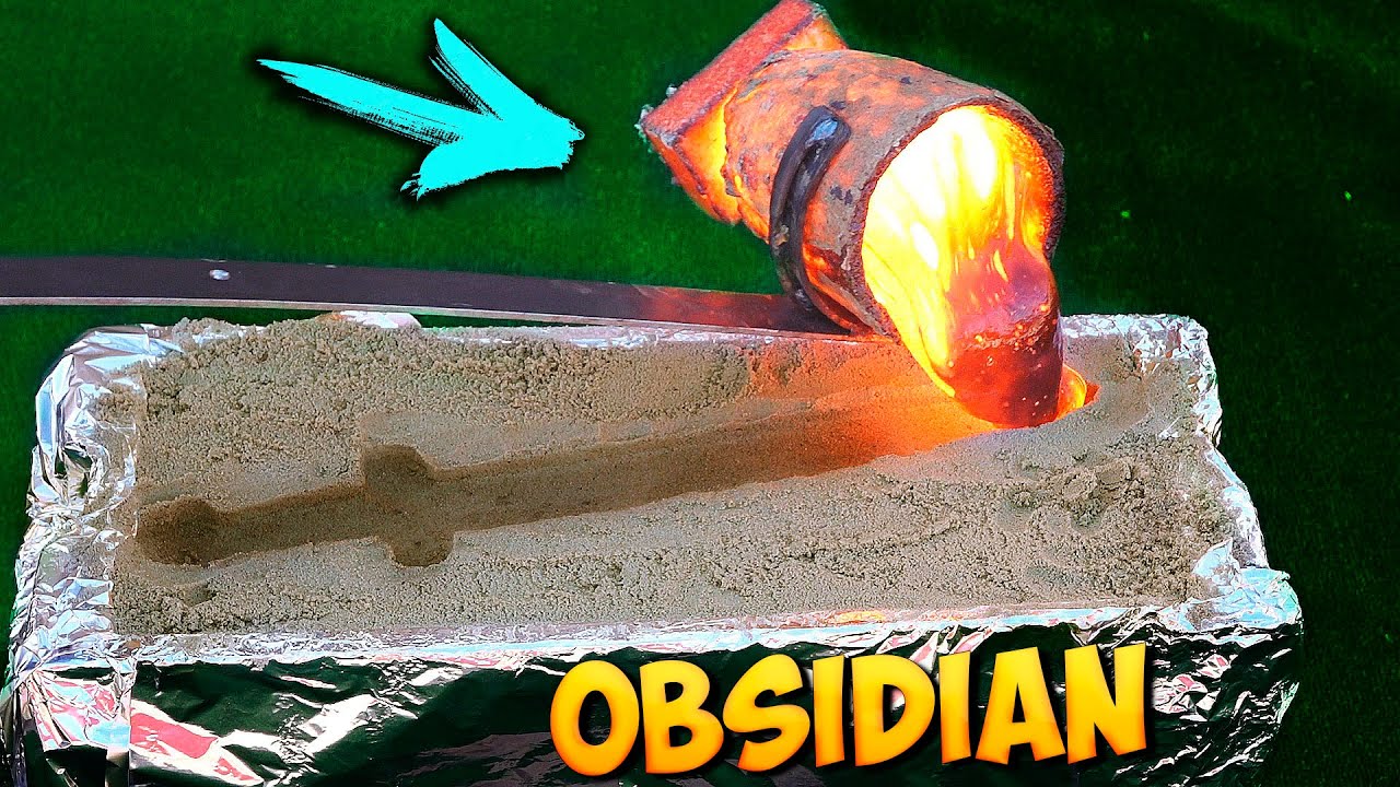 EXPERIMENT: OBSIDIAN SWORD from LAVA