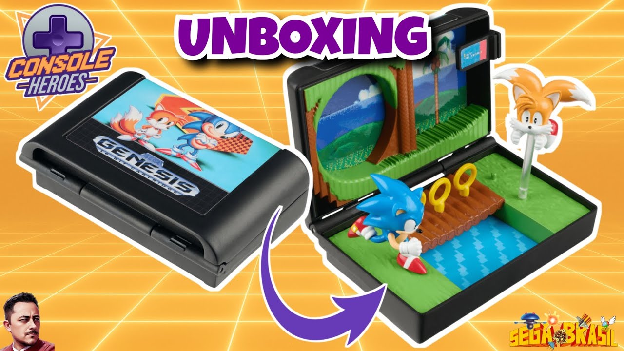 Unboxing Diorana Sonic The Hedgehog 2 Emerald Hill Zone - Console Heroes 