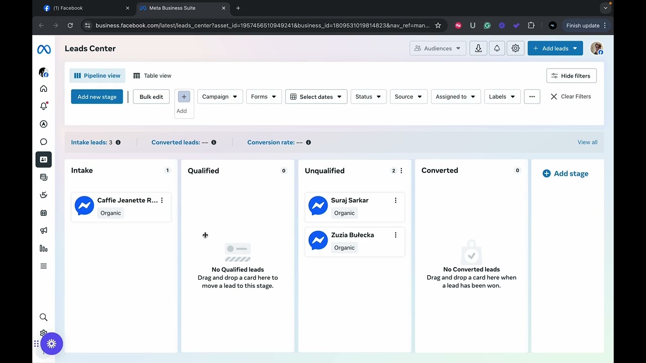 How To Find Facebook Leads Center