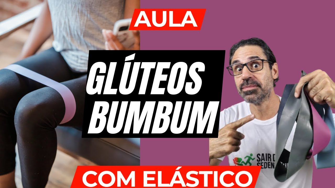 AULA EXERCÍCIOS para GLÚTEOS e BUMBUM com ELÁSTICO