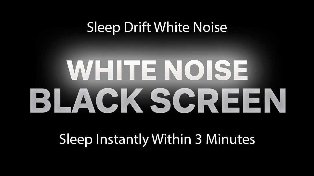 White Noise Black Screen No Ads | Perfect Sound for Insomnia Relief and Peaceful Night Sleep