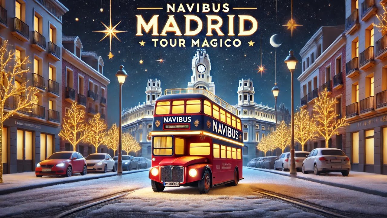 🚌 AS&Iacute; es ir en el AUTOB&Uacute;S de la NAVIDAD en MADRID | TOUR M&Aacute;GICO en NAVIBUS