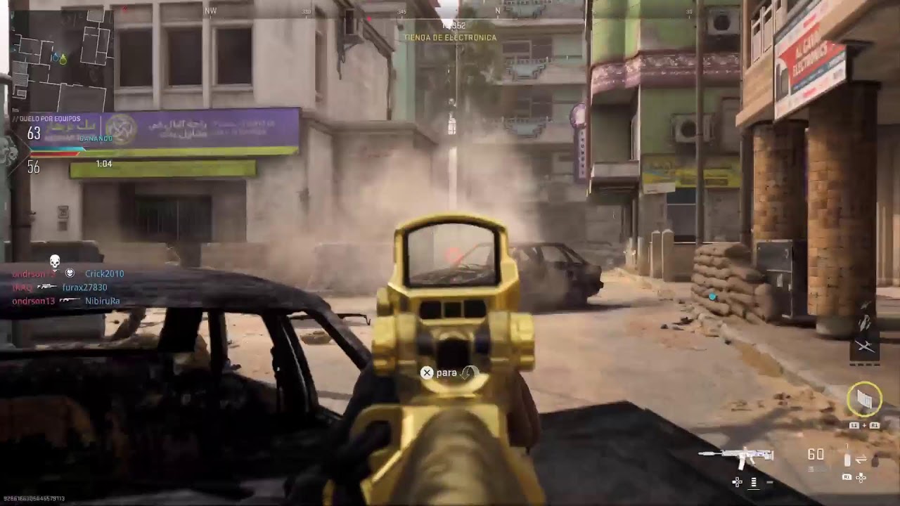 Jugando al call of duty un ratito