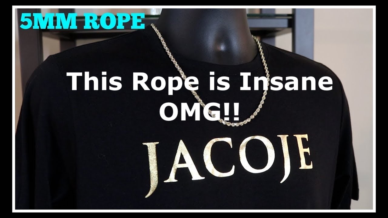 Jacoje Fine Jewelry 5mm Diamond Cut Rope