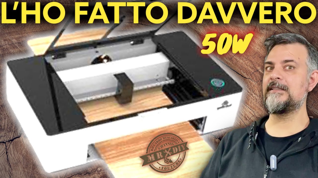 Vi presento Gweike cloud. Ogni maker dovrebbe averne una nel laboratorio. Incisore laser CO2 50W