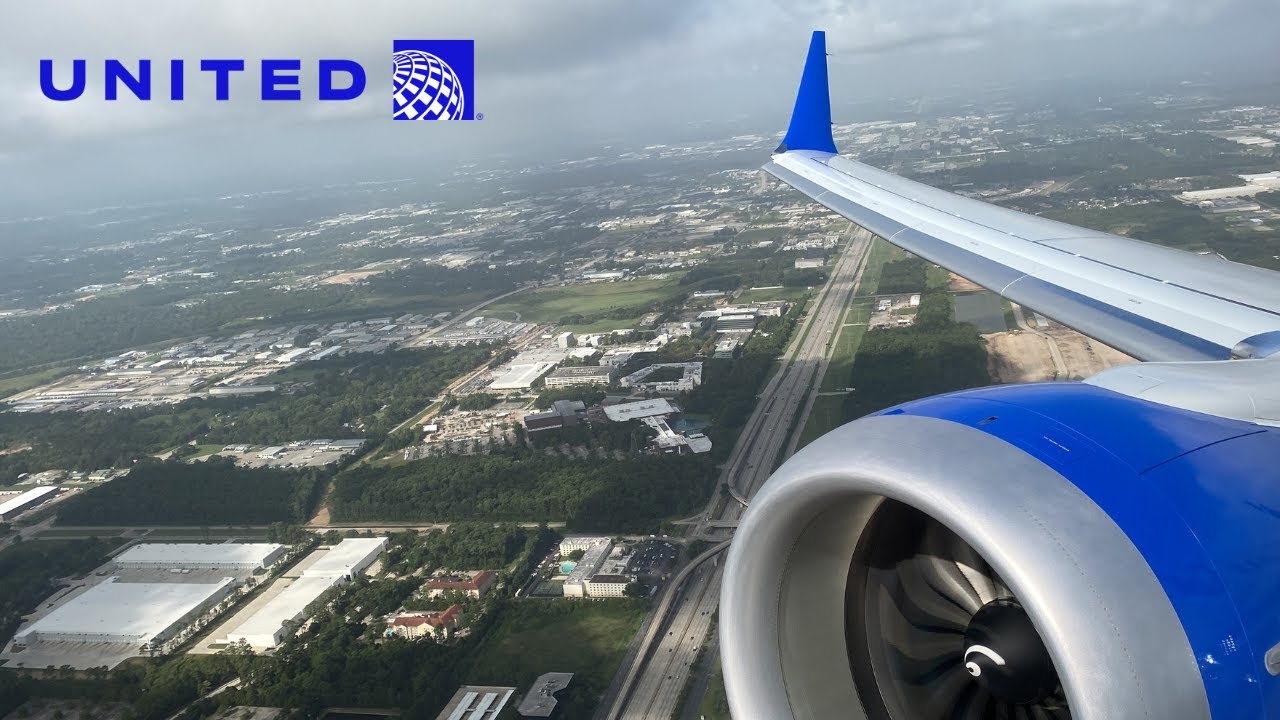United 737 MAX 8 Takeoff from Houston Intercontinental Airport (IAH) Loud Engines! | N37257