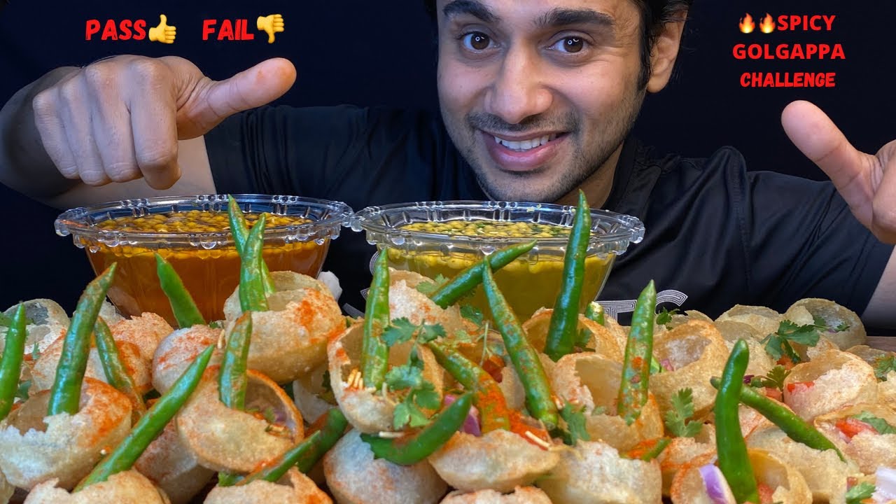 SPICY🔥 PANI PURI EATING CHALLENGE | 🌶GOLGAPPA CHALLENGE  10 MINS | INDIAN STREET FOOD | BIG BITES