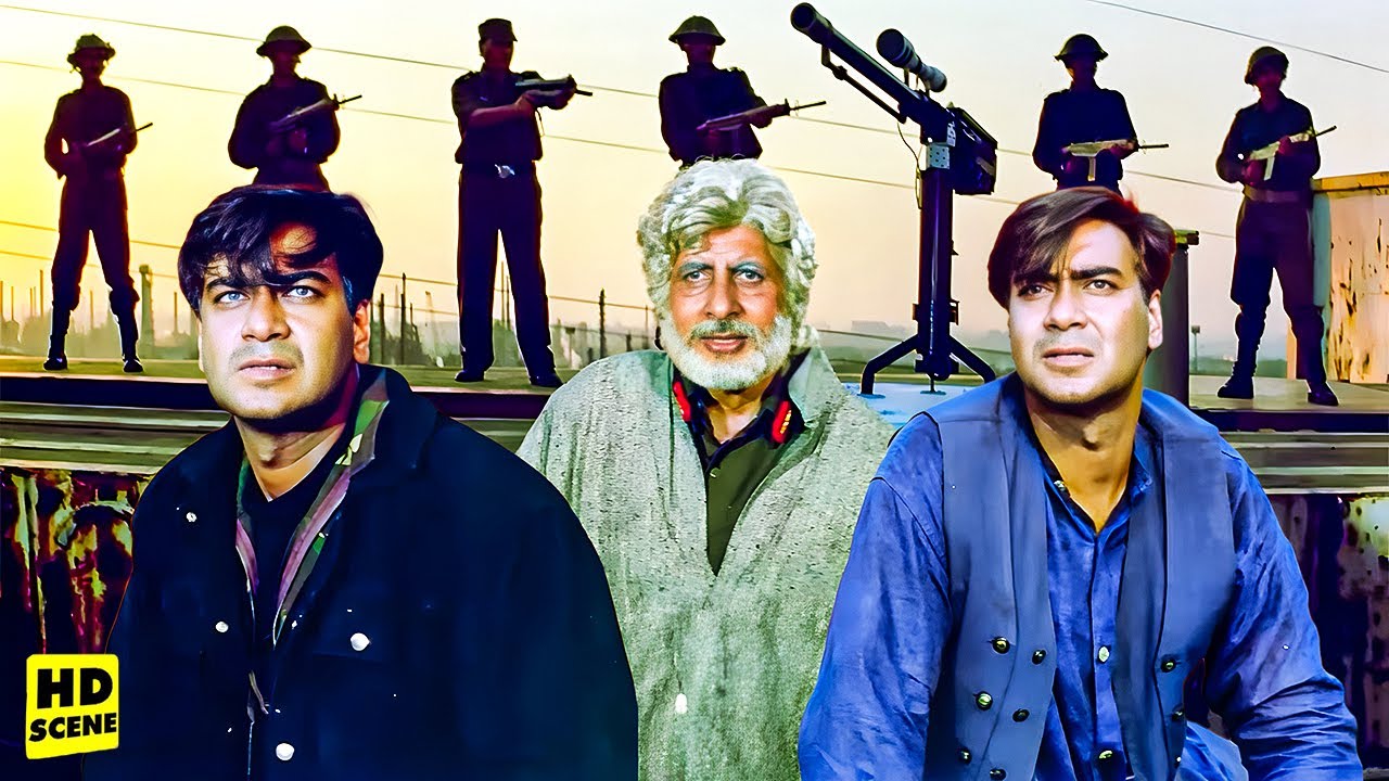 हिन्दुस्तान की कसम मूवी का जबरदस्त एक्शन सीन | Amitabh Bachchan | Ajay Devgan | Hindustaan Ki Kasam