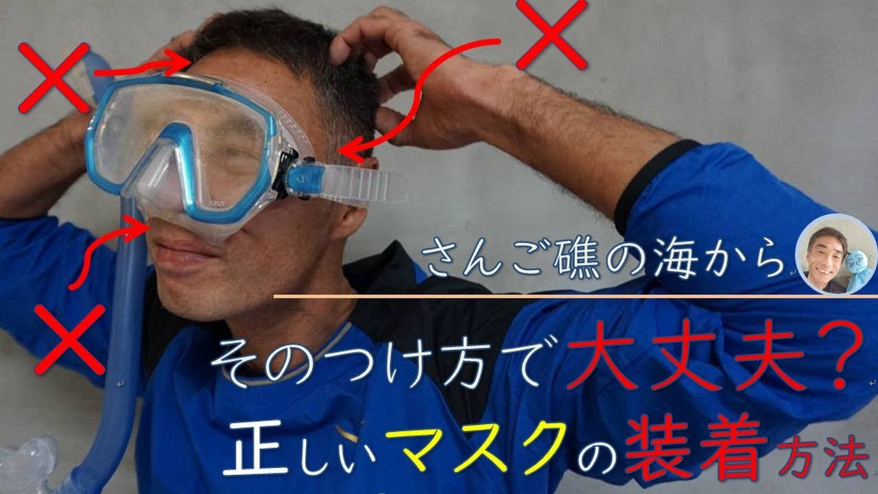 【シュノーケルの正しい装着方法】ほんとにそれで大丈夫!?プロが教える正しい装着方法とチェック項目