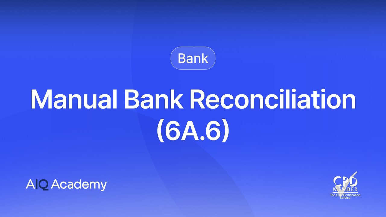 Ручная банковская выверка в AccountsIQ (6a.6).