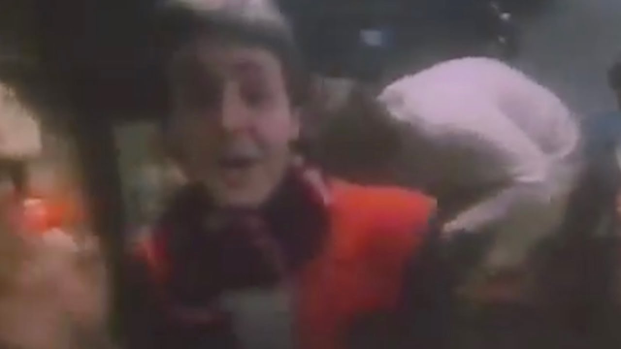 Paul McCartney by 'Wonderful Christmastime' but all the lyrics are THE MOON IS RIGHT