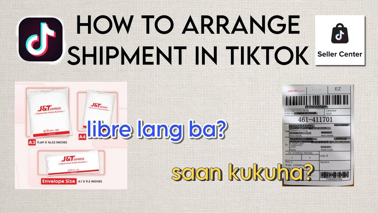 Paano Mag ARRANGE SHIPMENT sa Tiktok | Pick Up Through J & T Express | Seller Guide for NEW USER