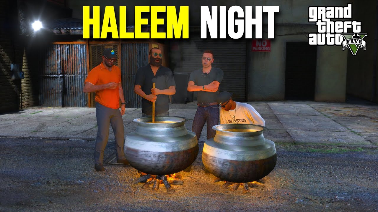 HALEEM NIGHT WITH BOYS! | GTA 5 STORIES
