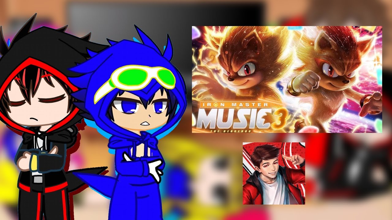 gacha react : sombras do passado |sonic 3 o filme| créditos do vídeo : @Iron Master
