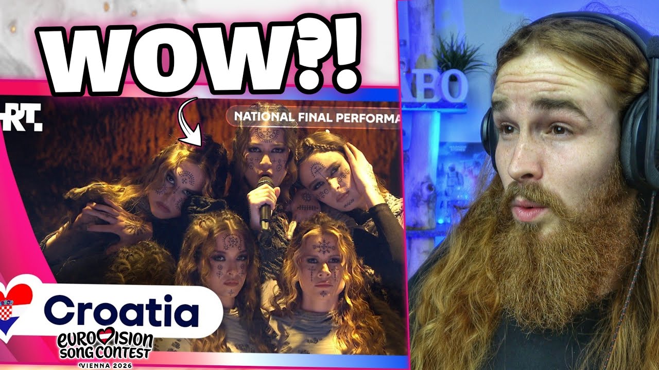 KROATIEN🇭🇷Lelek – Andromeda😳ESC 2026 Reaction ✨ düster, episch & live richtig stark! Favorite-Alarm