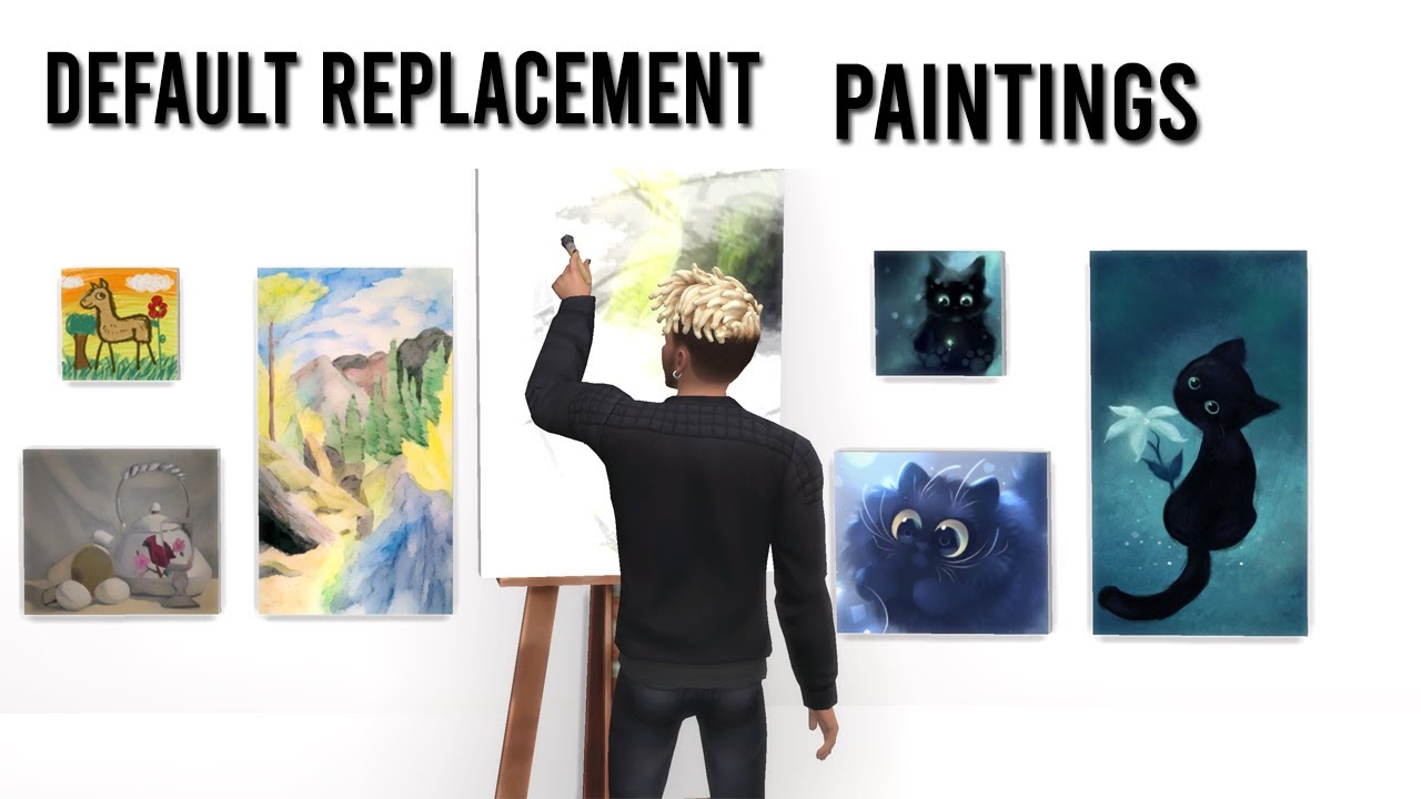 SIMS 4 TUTORIAL: How to Create Your Own Default Paintings for the Art Easel