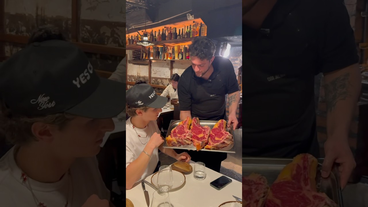 Trying what people say is the best steakhouse in Spain, ranked #7 in the world! 📍Casa Juli&aacute;n