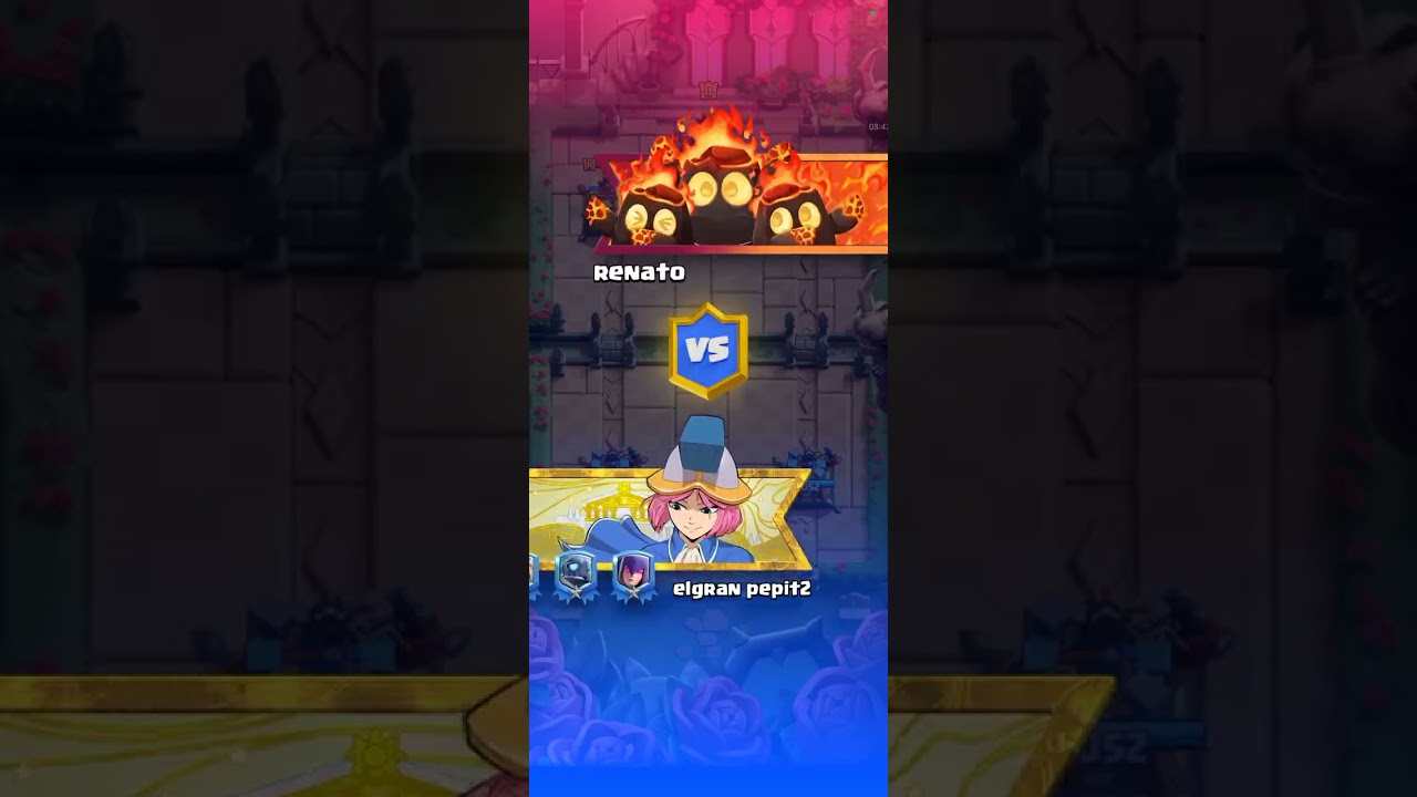 Jugándo mazos famosos en Clash royale (: