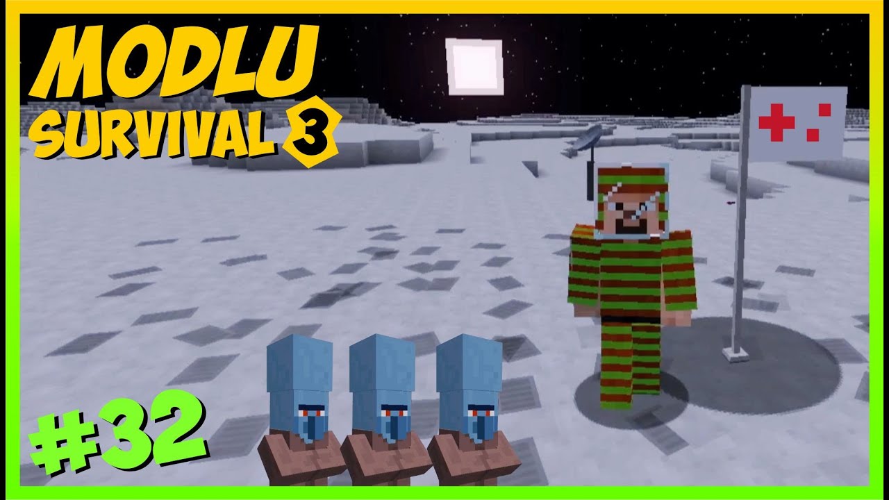 UZAYDA AY MACERASI 🌑 ve UZAYLILAR 👽 - Modlu Survival S3 _ #32