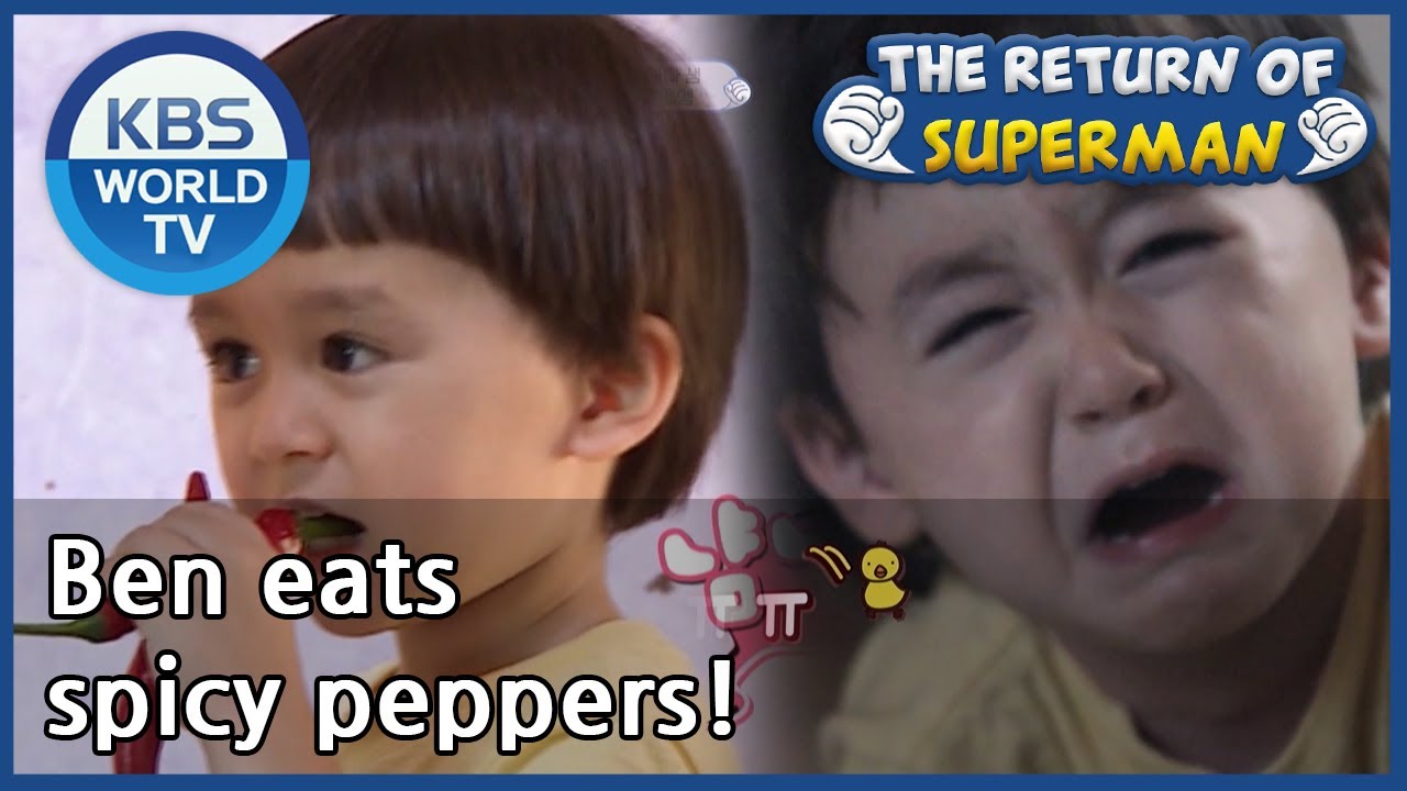 Ben eats spicy peppers!(The Return of Superman) | KBS WORLD TV 200927