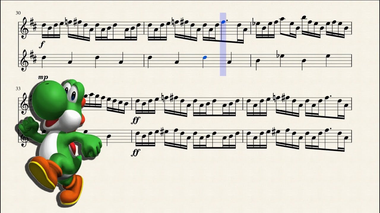 Yoshis Island Athletic Theme (Alto and Bari Sax Duet)