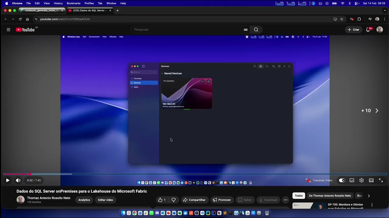 Pipeline completo de ingestão no Microsoft Fabric
