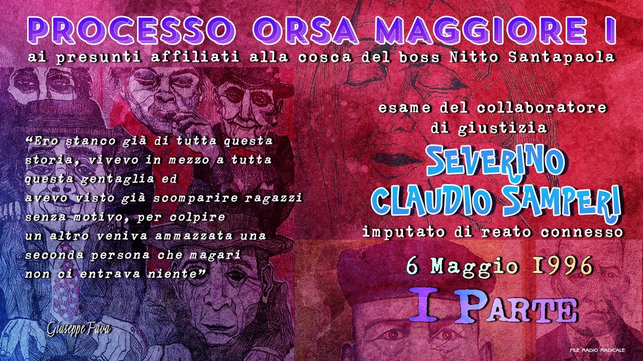 Severino Claudio Samperi 6 Maggio 1996 - Processo Orsa Maggiore I - Prima Parte