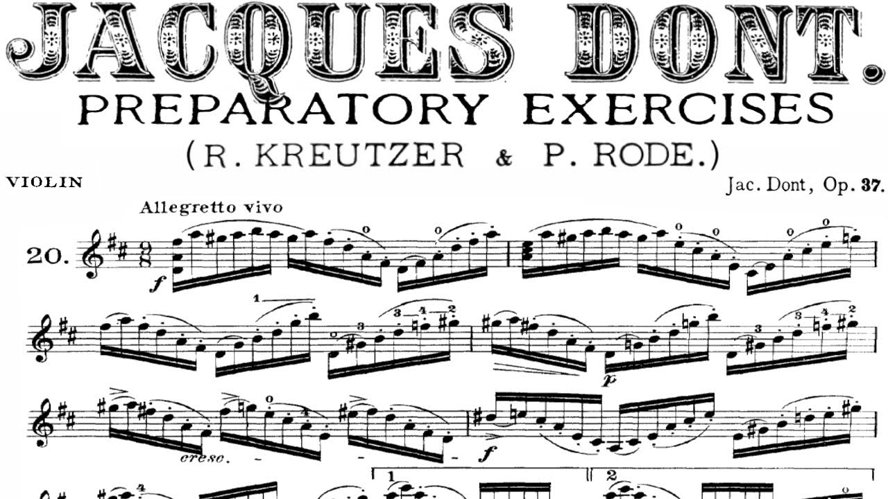 Dont Jakob - Viol&iacute;n Exercise no. 20 | Piano Accompanist for Beginner