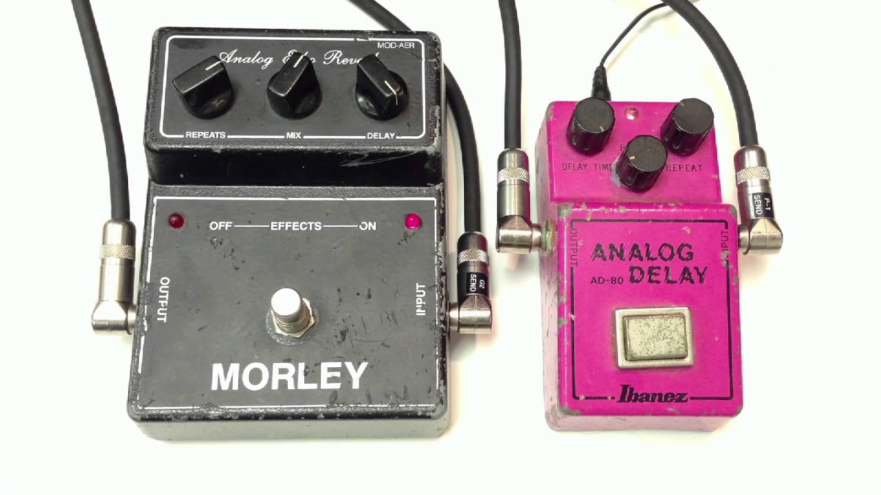 Ibanez AD-80 vs Morely Analog Echo Reverb