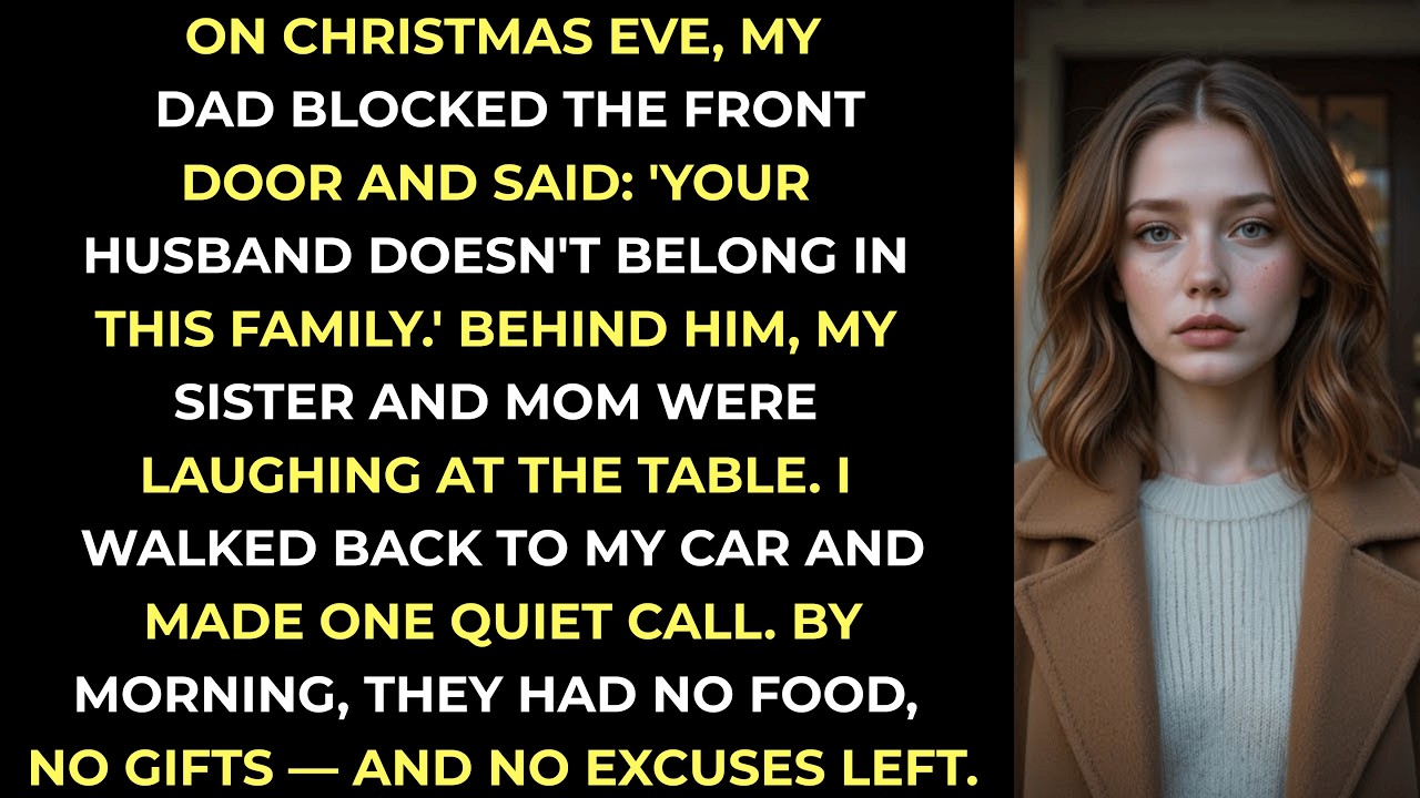 At Christmas Dinner, My Parents Blocked The Door And Said: 'YOUR HUSBAND IS NOT WELCOME HERE...