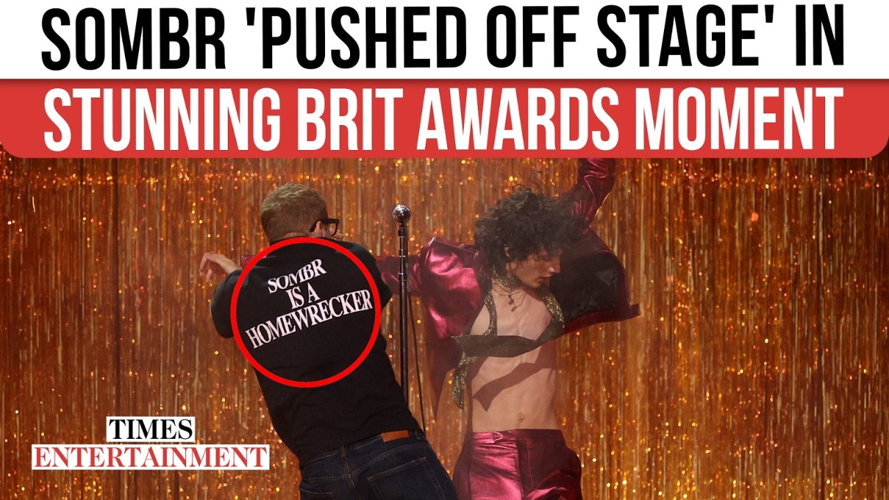 Sombr 'SHOVED' Off Stage At 2026 BRIT Awards; SHOCKING 'Homewrecker' Stunt Divides Fans