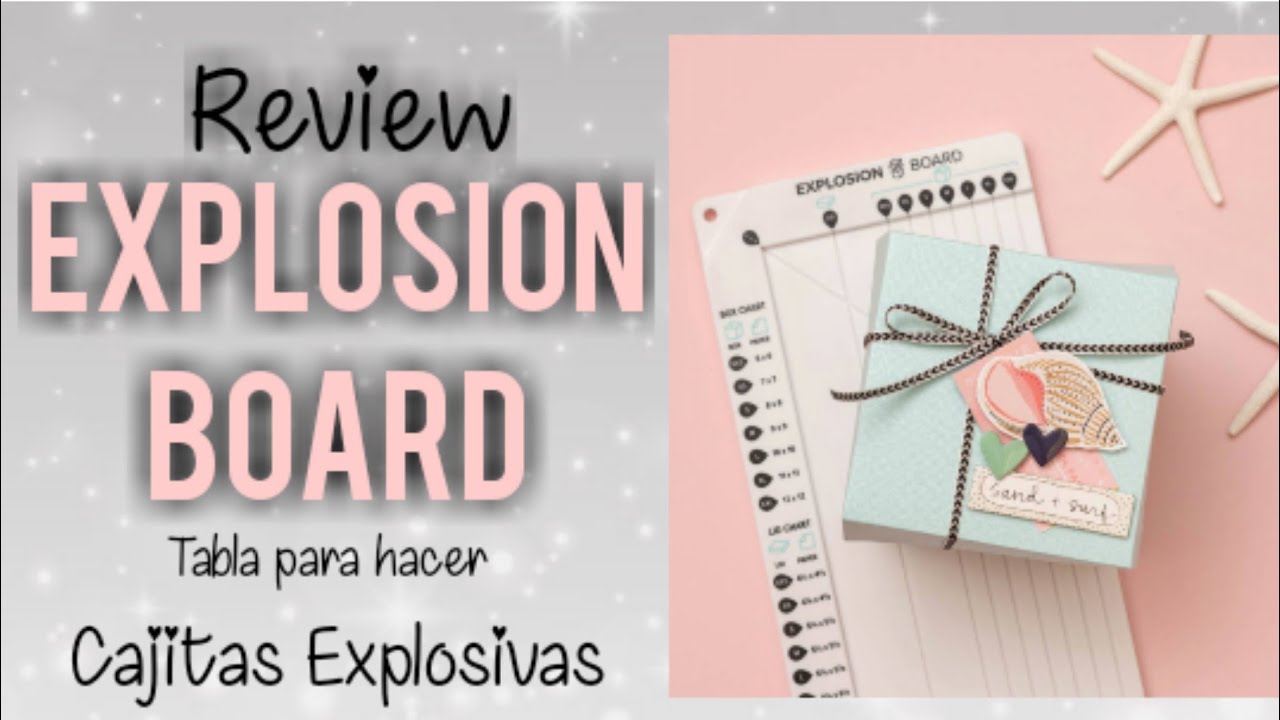Review: EXPLOSION BOARD en español. Hacemos una cajita explosiva con esta nueva herramienta de We R