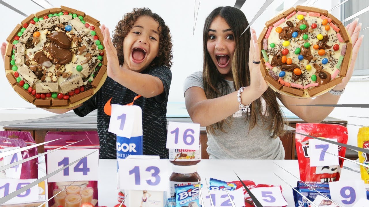 DESAFIO DA ROLETA MISTERIOSA DE PIZZA DOCE - CHALLENGE OF THE MYSTERIOUS