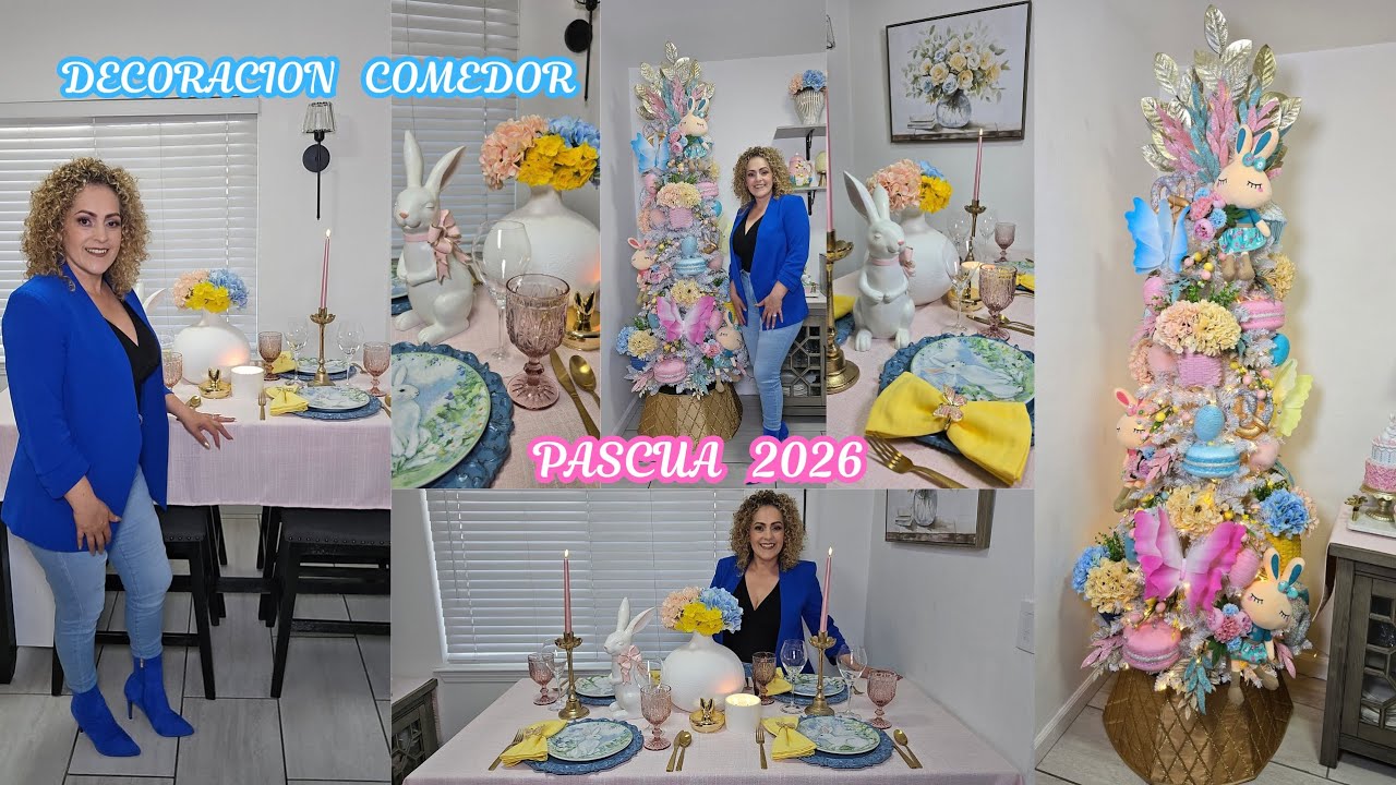 DECORACION COMEDOR EASTER 2026🌷🐇#decoration #hogaracogedor #primaveraverano #homedecor#easter 