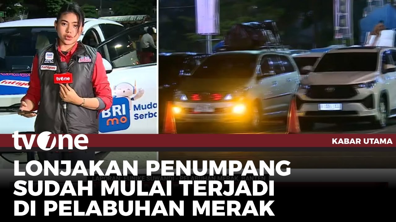 Pelabuhan Merak Mulai Ramai Pemudik di Malam Hari | Kabar Utama tvOne