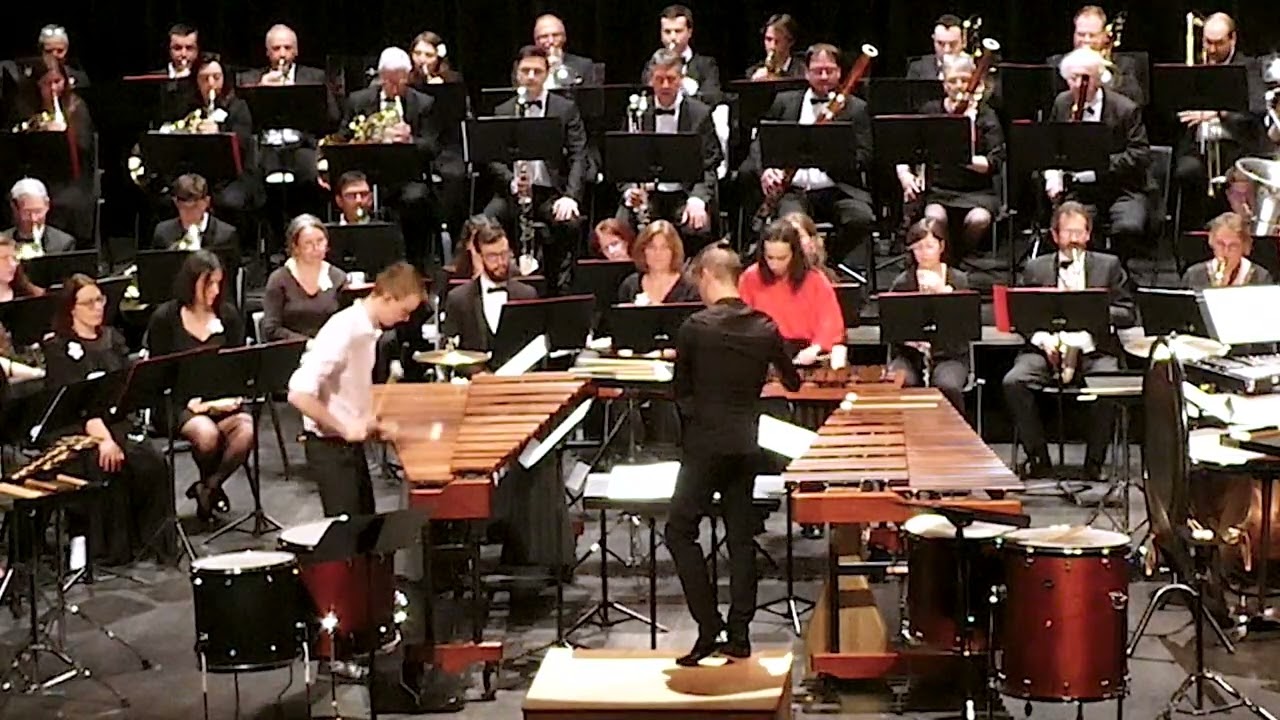 Concertino for 4 Percussions & Wind Ensemble - David R. Gillingham