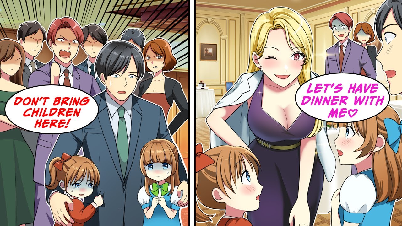 [Manga Dub] I brought My Sis’s kids to a party... They mocked Me, then the CEO stepped in!? [RomCom]