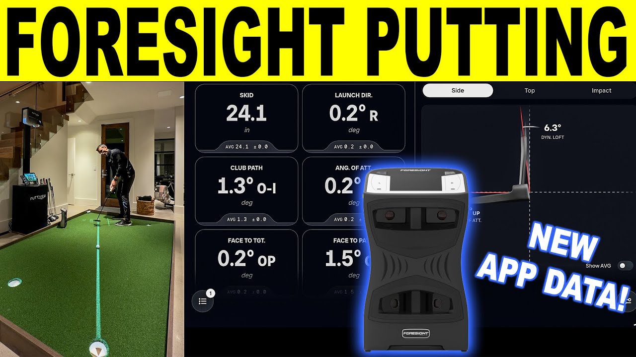 Анализ игры в гольф от Foresight Sports! Обзор нового обновления приложения с GCQUAD.