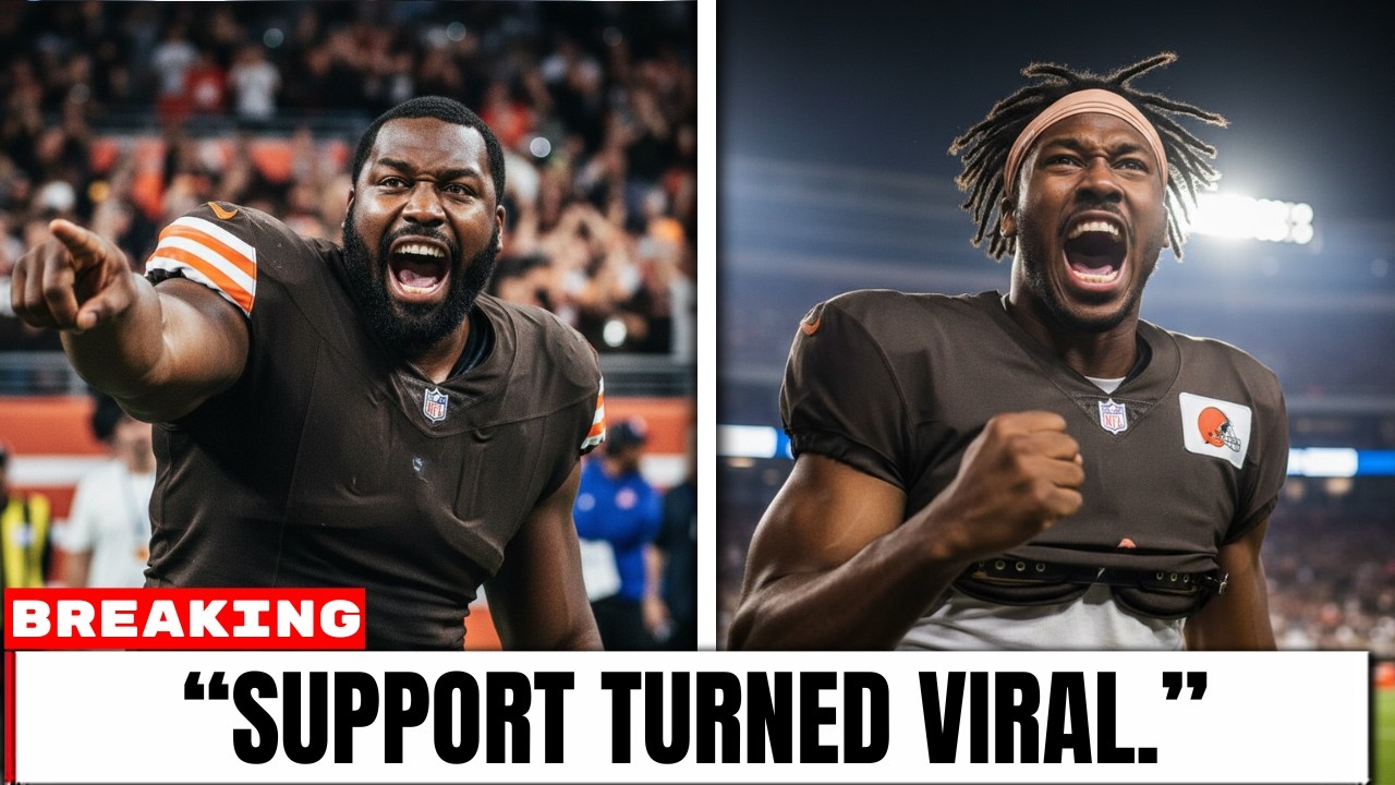 Myles Garrett & Shelby Harris GO VIRAL Backing Shedeur Sanders