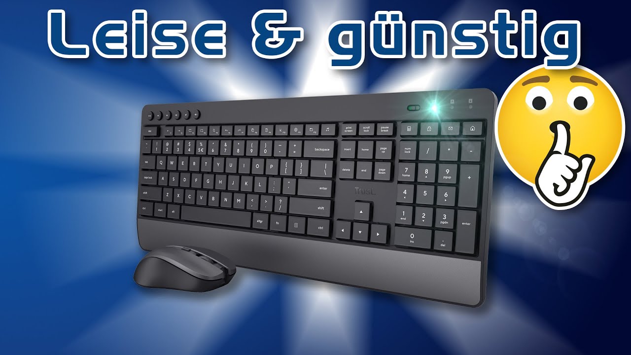 Psssst, diese kabellose Tastatur und Maus sind Muxmäuschenstill ⌨ Trust Trezo Set
