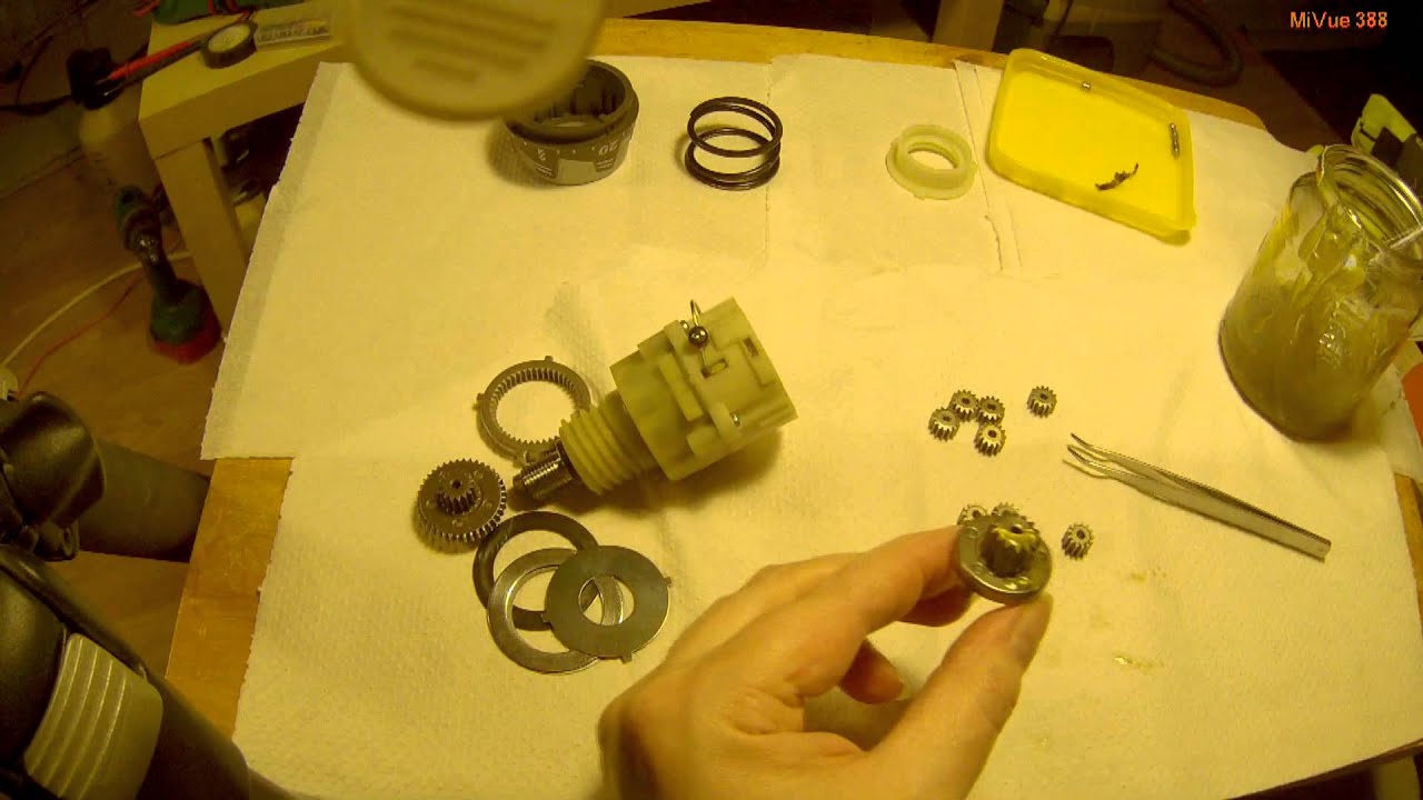 Ryobi RCD1802 gear assemblу сборка редуктора