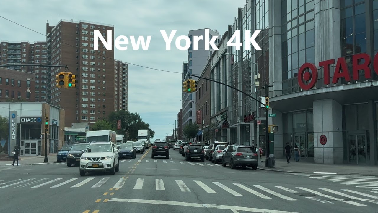 4K New York - Driving tour of Brooklyn ( Flatbush Avenue ) Tuesday, August 19, 2025
