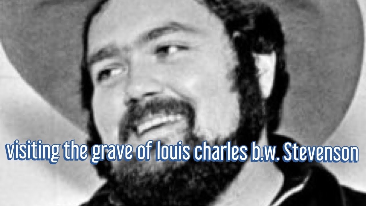 Visiting the grave of country singer artist Louis Charles B.W. Stevenson.