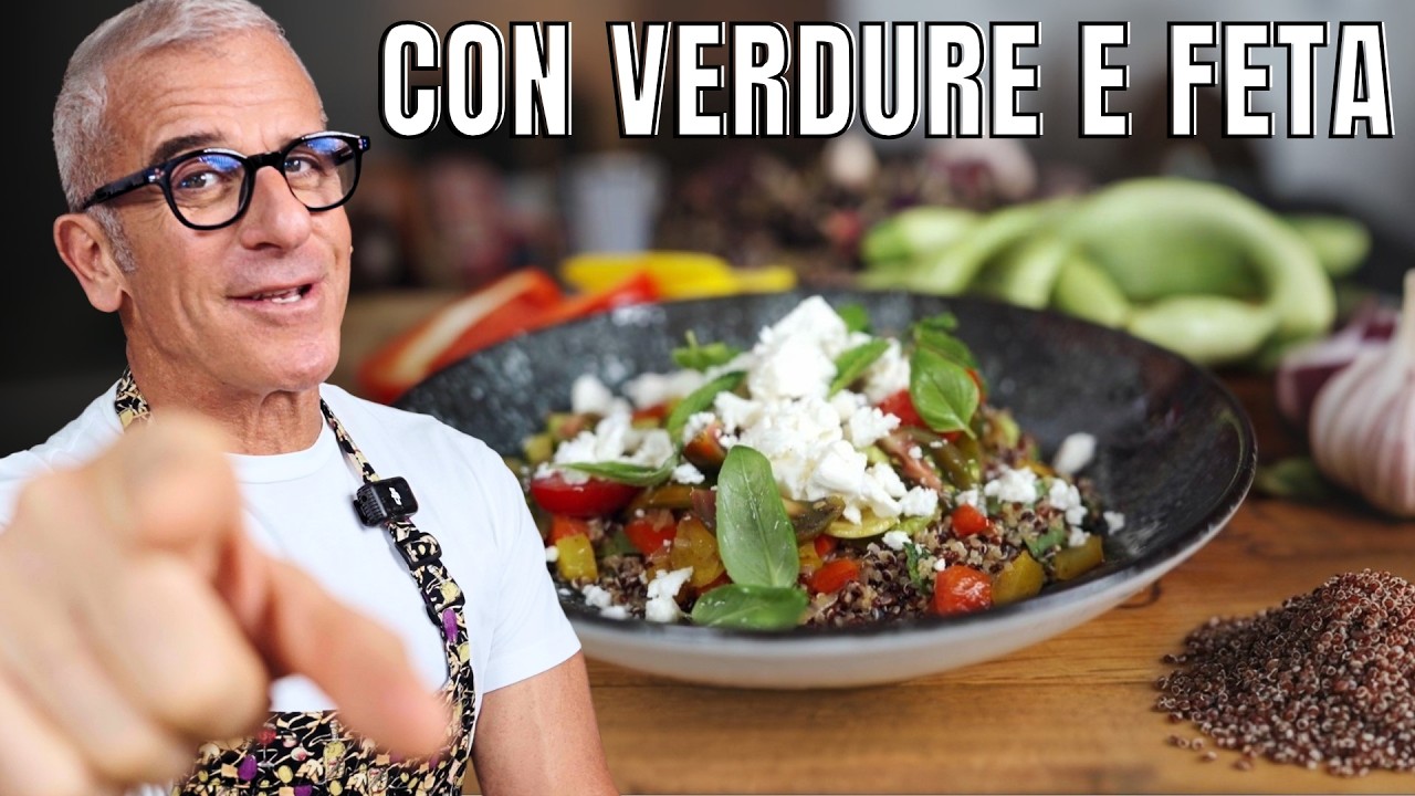 Ricette con la QUINOA ne abbiamo? Insalata di Quinoa con verdure e feta! Chef Max Mariola