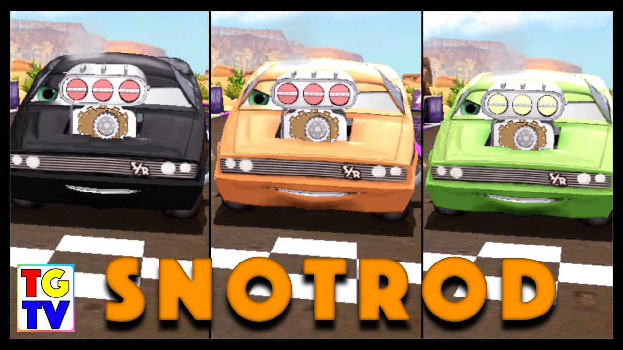 Snotrod vs Chick Hicks, Francesco, Lightning McQueen | Cars Fast as Lightning