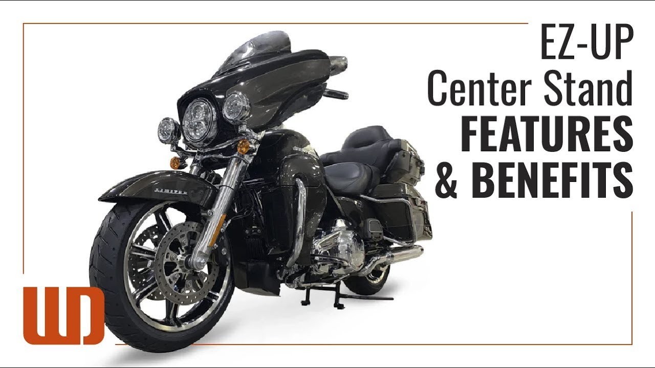 WheelDock EZ-UP Harley Touring Center Stand Features and Benefits